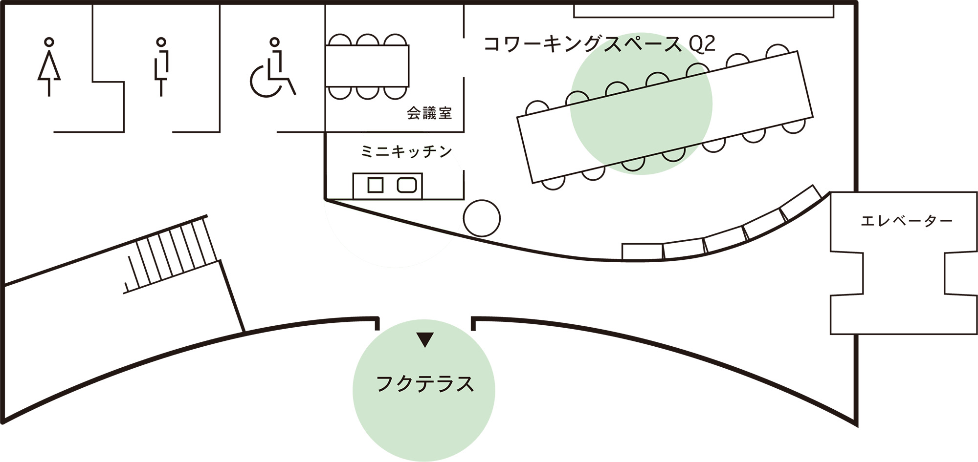 コワーキングスペースQ２